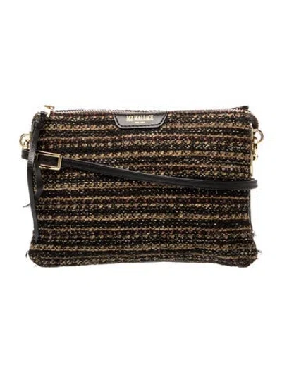 Pre-owned Mz Wallace Tweed Crossbody Bag In Multi