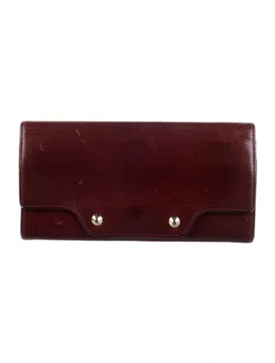 Pre-owned Mz Wallace Vintage Leather Wallet In Brown