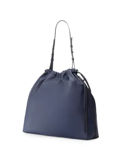 Mz Wallace Waverly Drawstring Shoulder Bag In Blue