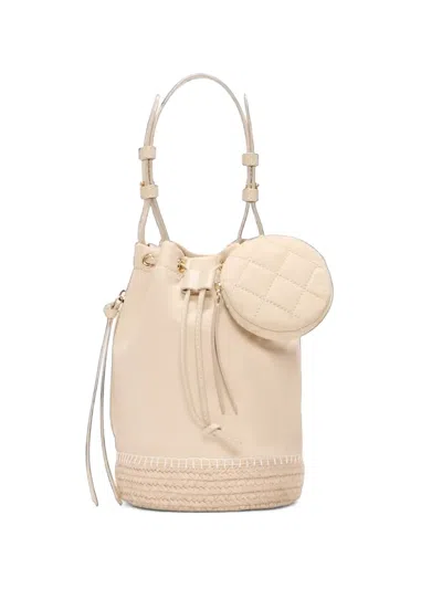 Mz Wallace Waverly Espadrille Bucket Bag In Neutral
