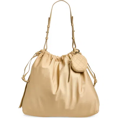 Mz Wallace Waverly Nylon Shoulder Bag In Brown
