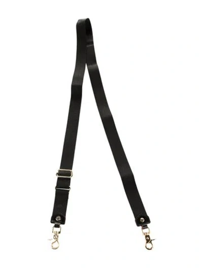 Pre-owned Mz Wallace Women's Adjustable Shoulder Bag Strap In Black
