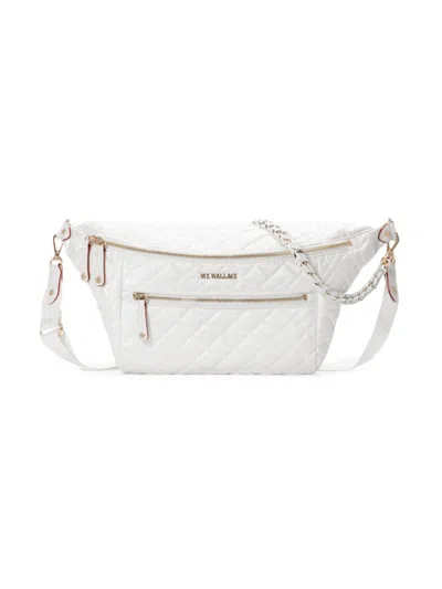 Mz Wallace Crosby Convertible Sling Bag In White