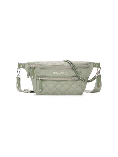 Mz Wallace Women's Crosby Small Quilted Crossbody Bag In Green