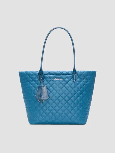 Mz Wallace Women's Daily Medium Quilted Tote Bag In Atlantic Blue