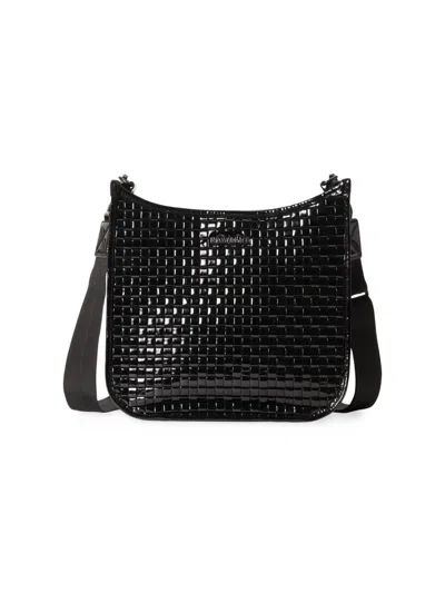 Mz Wallace Women's Metro Woven Box Crossbody Bag In Black
