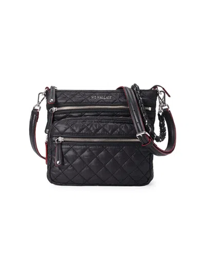Mz Wallace Women's Micro Crosby Quilted Crossbody Bag In Black