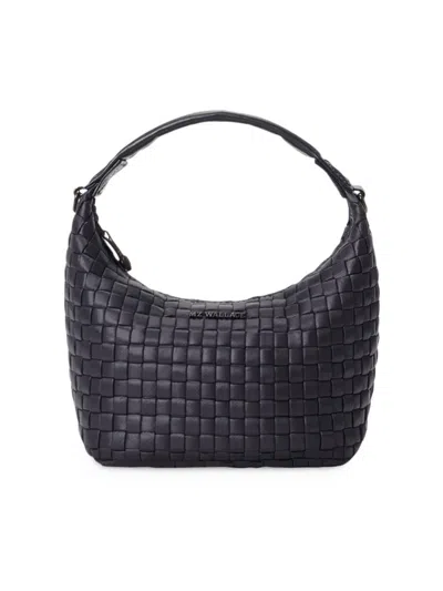 Mz Wallace Women's Mini Woven Hobo Bag In Black