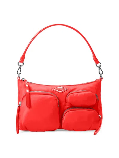 Mz Wallace Women's Petite Chelsea Zip-pocket Shoulder Bag In Red