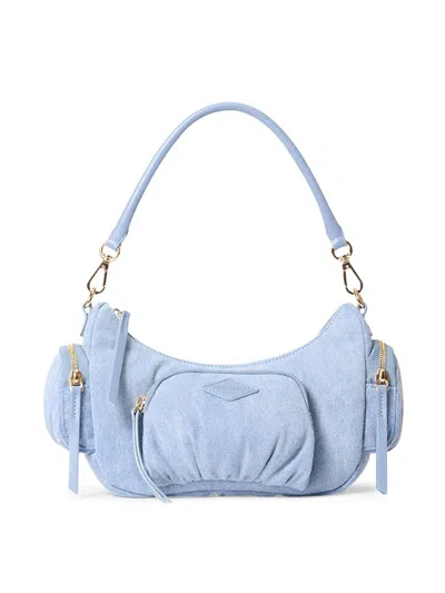 Mz Wallace Women's Small Chelsea Denim Shoulder Bag In Blue