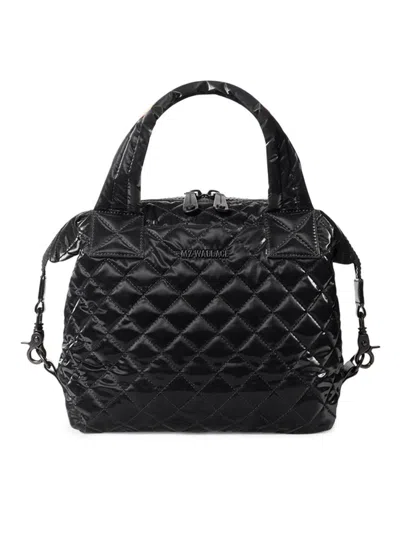 Mz Wallace Women's Small Sutton Deluxe Quilted Tote Bag In Black