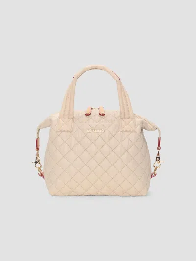 Mz Wallace Women's Sutton Deluxe Small Quilted Top Handle Bag In Sand