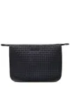 Mz Wallace Micro Woven Nylon Clutch Bag