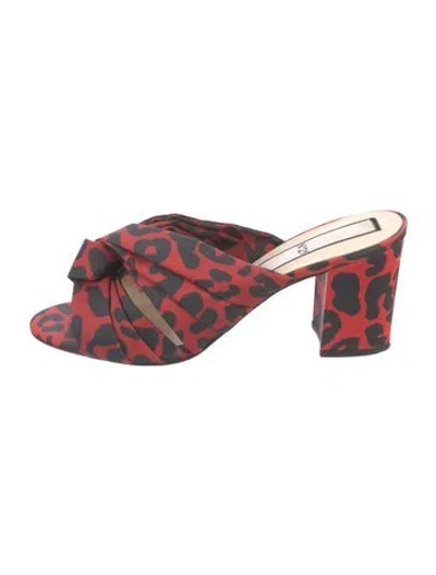 Pre-owned N°21 Animal Print Sandals In Red