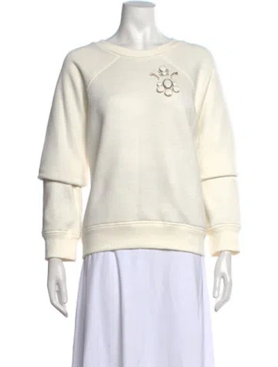 Pre-owned N°21 Crew Neck Long Sleeve Sweatshirt W/ Tags In Neutrals