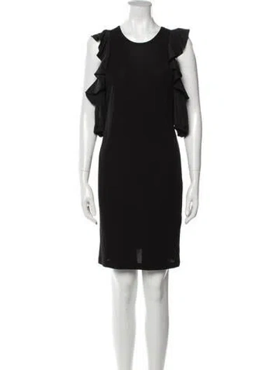 Pre-owned N°21 Crew Neck Mini Dress In Black