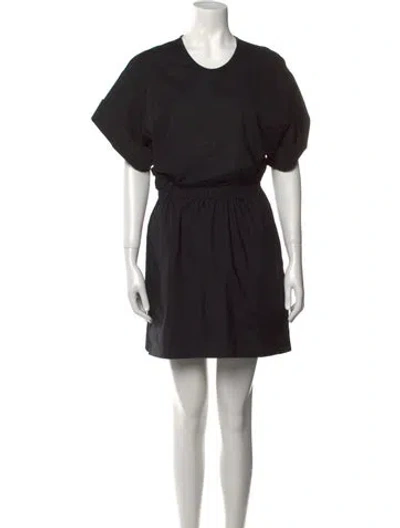Pre-owned N°21 Crew Neck Mini Dress In Black