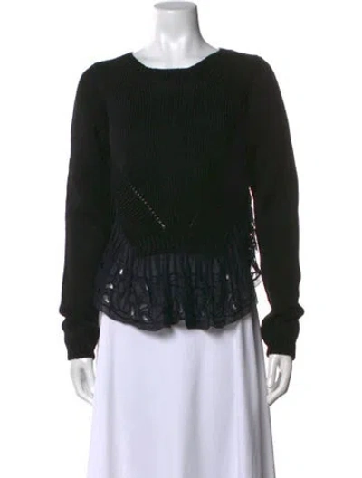 Pre-owned N°21 Crew Neck Sweater In Black