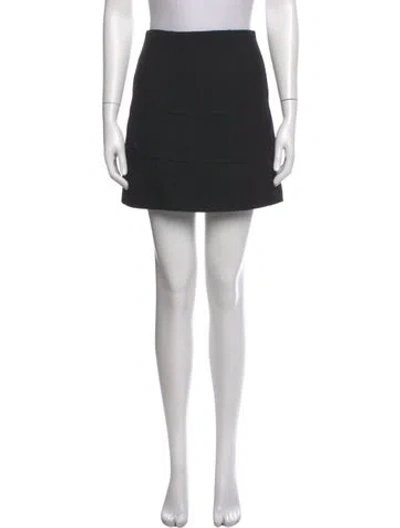 Pre-owned N°21 Crystal Embellishments Mini Skirt In Black