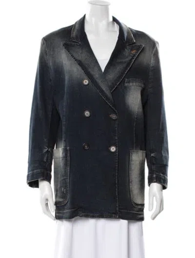 Pre-owned N°21 Denim Jacket In Black