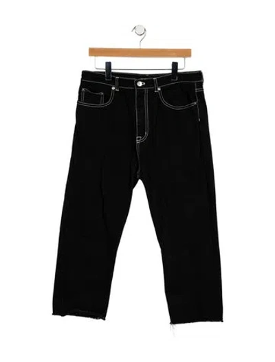 Pre-owned N°21 High-rise Straight Leg Jeans In Black