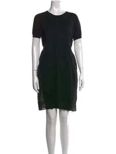 Pre-owned N°21 Lace Pattern Knee-length Dress In Black
