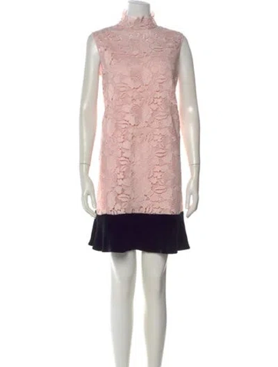 Pre-owned N°21 Lace Pattern Mini Dress In Pink