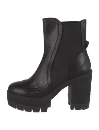 Pre-owned N°21 Leather Chelsea Boots In Black