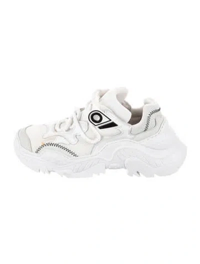 Pre-owned N°21 Leather Chunky Sneakers In White
