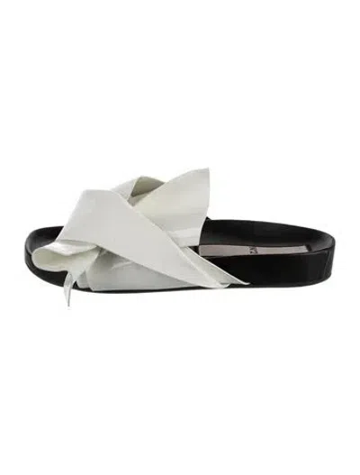 Pre-owned N°21 Leather Slides In White