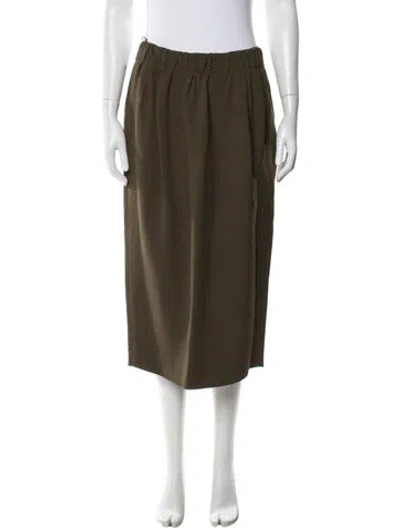 Pre-owned N°21 Midi Length Skirt In Green