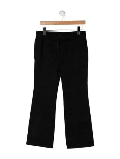 Pre-owned N°21 Mid-rise Wide Leg Jeans In Black