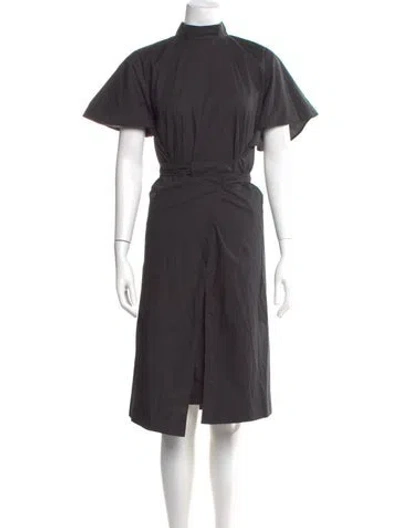 Pre-owned N°21 Mock Neck Midi Length Dress W/ Tags In Black