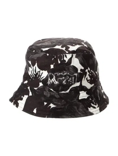 Pre-owned N°21 Patterned Bucket Hat W/tags In Black