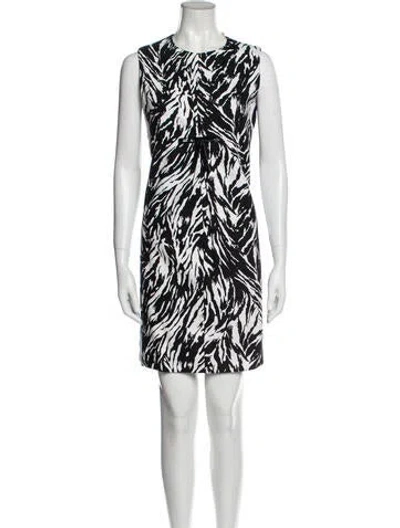 Pre-owned N°21 Printed Mini Dress In Black