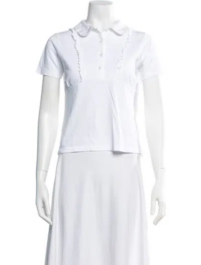 Pre-owned N°21 Short Sleeve Polo In White