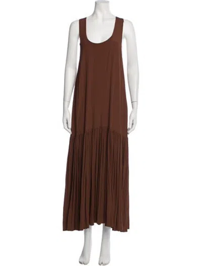Pre-owned N°21 Silk Long Dress In Neutrals