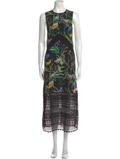 Pre-owned N°21 Silk Midi Length Dress In Black