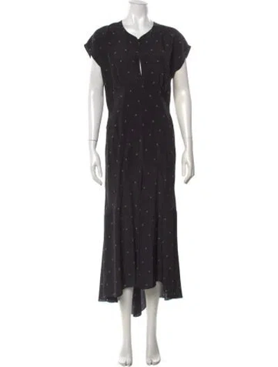 Pre-owned N°21 Silk Midi Length Dress In Black
