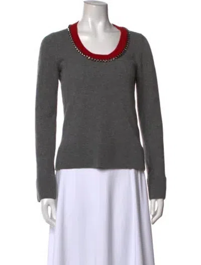 Pre-owned N°21 Virgin Wool Crew Neck Sweater In Grey