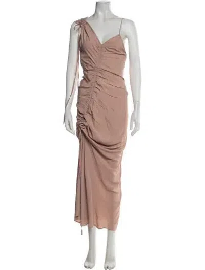 Pre-owned N°21 V-neck Long Dress W/ Tags In Pink