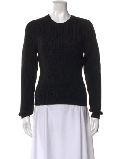 Pre-owned N°21 Wool Crew Neck Sweater In Black