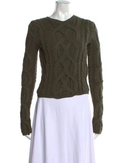 Pre-owned N°21 Wool Crew Neck Sweater In Green