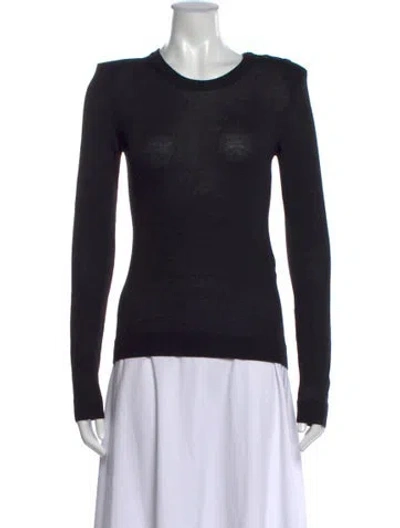 Pre-owned N°21 Wool Crew Neck Top In Black
