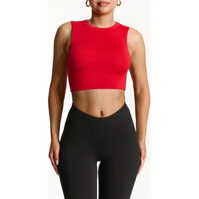 N By Naked Wardrobe Bare Crop Tank Top In Red