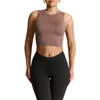 N By Naked Wardrobe Bare Crop Tank Top In Taupe