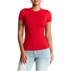 N By Naked Wardrobe Bare Short Sleeve Crew Top In Red
