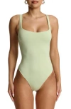 N By Naked Wardrobe Bare Tank Bodysuit In Pastel Green