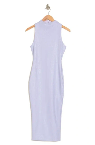 N By Naked Wardrobe Boss Croc Embossed Body-con Dress In Lavender