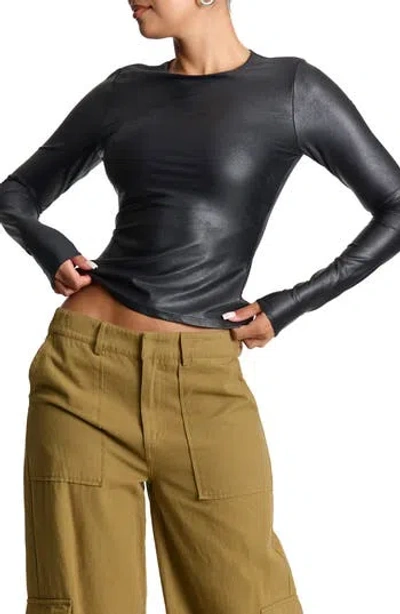 N By Naked Wardrobe Drip Sculpt Top In Black